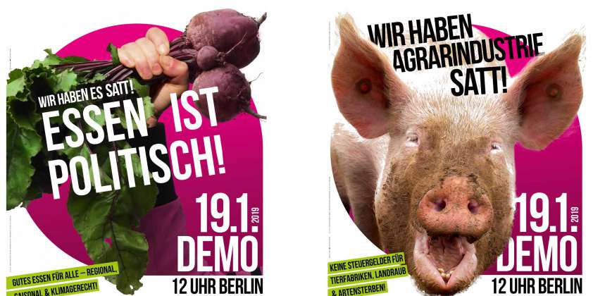 Wir haben Agrarindustrie satt! Demo Berlin