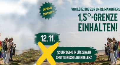 Kohle im Boden lassen, 1,5° Grenze einhalten