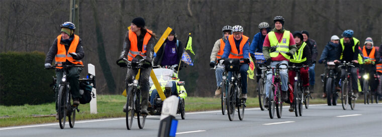 Fahrrad-Demo zum globalen Klimastreik