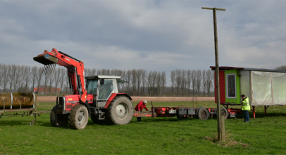 Hühnermobil erneut umgezogen