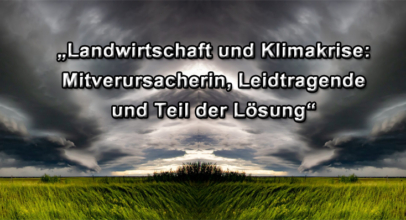 Vortrag „Landwirtschaft und Klimakrise“