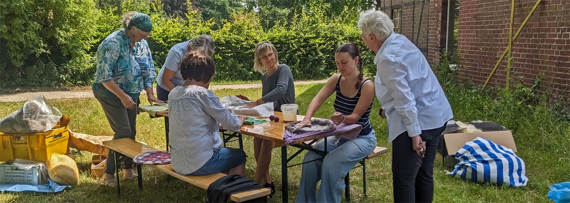 Kreatives Arbeiten mit Wolle