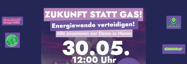 Zukunft statt Gas – Demo in Hamm