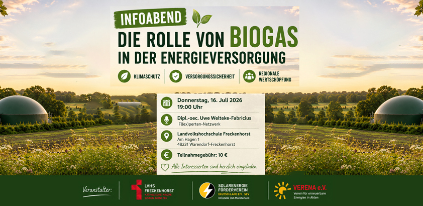 Die Rolle vom Biogas in der Energieversorgung