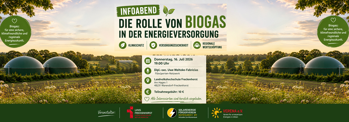 Die Rolle vom Biogas in der Energieversorgung